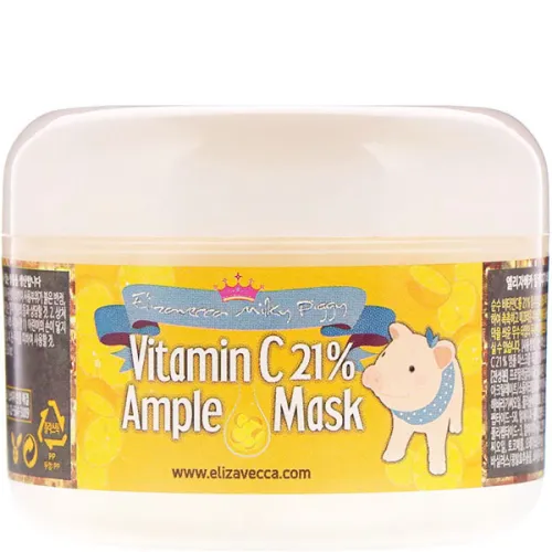 Розігріваюча маска для обличчя Elizavecca Milky Piggy Vitamin C 21 Ample Mask з вітаміном С, 100 мл.