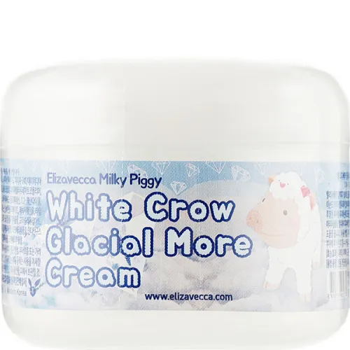 Крем для лица Elizavecca Milky Piggy White Crow Glacial More Cream с осветляющим эффектом, 100 мл.