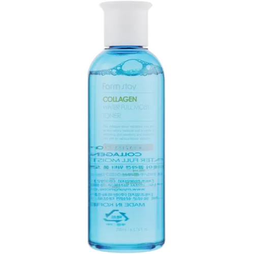 Увлажняющий тонер для лица FarmStay Collagen Water Full Moist Toner с коллагеном, 200 мл.
