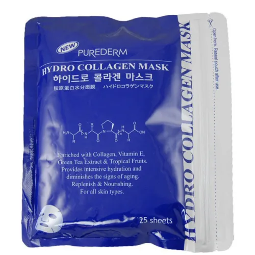 Гідро-колагенові тканинні маски для обличчя Purederm Hydro Collagen Mask