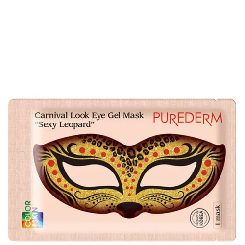 Маска для області навколо очей у карнавальному стилі «леопард» Purederm Carnival Look Eye Gel Mask Sexy Leopard