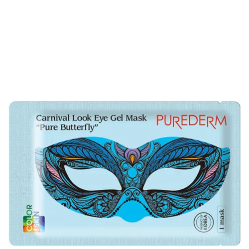 Маска для області навколо очей у карнавальному стилі «метелик» Purederm Carnival Look Eye Gel Mask Pure Butterfly