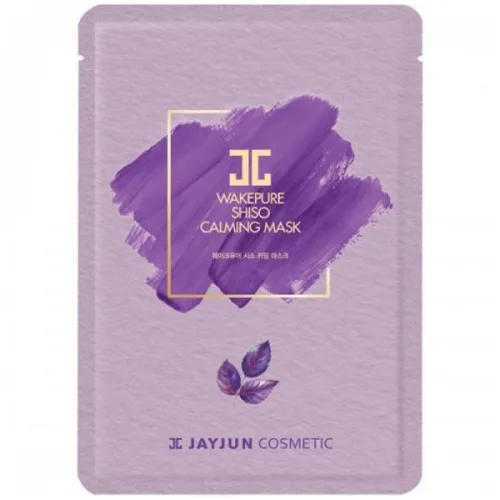Маска для заспокоєння та відновлення шкіри обличчя JayJun Wake Pure Shiso Calming Mask з екстрактом базиліка, 25 мл.