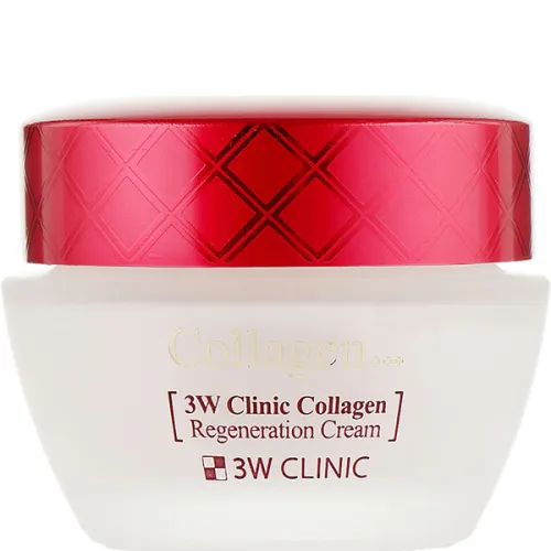 Регенерирующий крем для лица 3W Clinic Collagen Regeneration Cream с морским коллагеном, 60 мл.