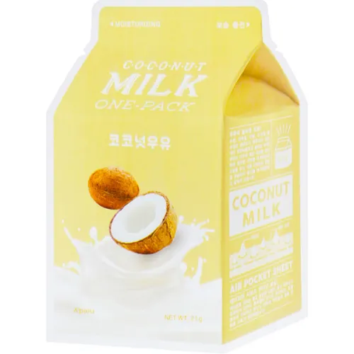 Тканинна маска для обличчя «кокос» A’pieu Coconut Milk One-Pack, 21 г.