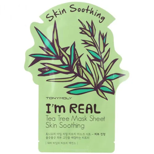 Тканинна маска для обличчя «чайне дерево» Tony Moly I’m Real Tea Tree Mask Sheet, 21 мл.