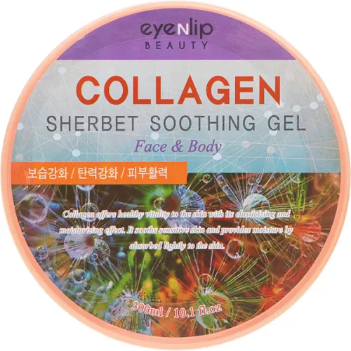 Універсальний заспокійливий гель-щербет Eyenlip Collagen Sherbet Soothing Gel з колагеном, 300 мл.
