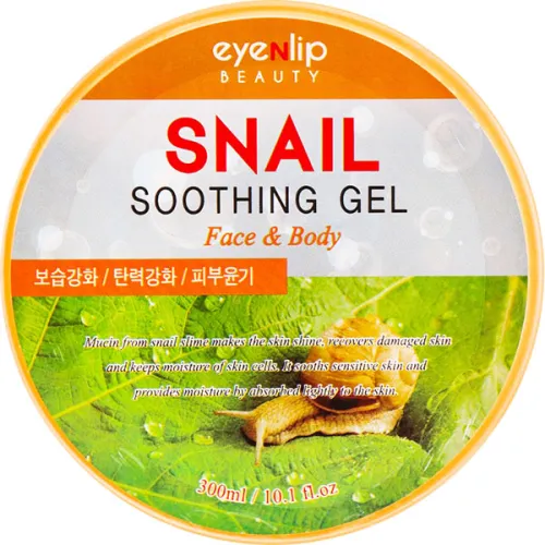 Заспокійливий равликовий гель для обличчя та тіла Eyenlip Snail Soothing Gel, 300 мл.