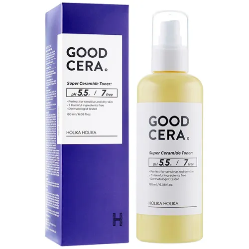 Увлажняющий тонер для чувствительной кожи лица Holika Holika Good Cera Super Ceramide Toner с керамидами, 180 мл.
