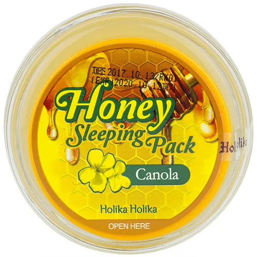Нічна маска для обличчя Holika Holika Honey Sleeping Pack Canola з екстрактом рапсу та меду, 90 мл.