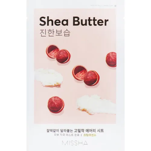 Тканинна маска для обличчя Missha Airy Fit Sheet Mask Shea Butter з маслом ши, 19 г.