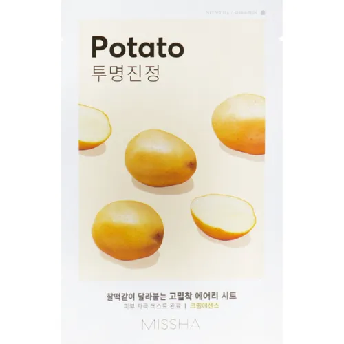 Тканевая маска для лица Missha Airy Fit Sheet Mask Potato с экстрактом картофеля, 19 г.