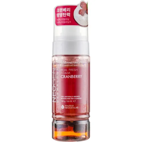 Пенка для умывания Neogen Real Fresh Foam Cranberry с клюквой, 160 г.