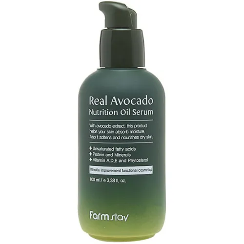 Живильна сироватка для обличчя FarmStay Real Avocado Nutrition Oil Serum з екстрактом авокадо, 100 мл.