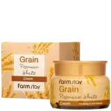 Освітлюючий крем для обличчя FarmStay Grain Premium White Cream, 100 г. - вигляд 2