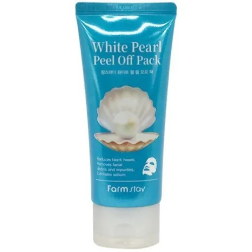 Очищаюча маска-плівка FarmStay White Pearl Peel Off Pack з білими перлами, 100 г.