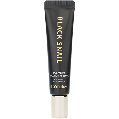 Сыворотка для кожи вокруг глаз FarmStay Black Snail Premium Rolling Eye Serum с муцином черной улитки, 25 мл.