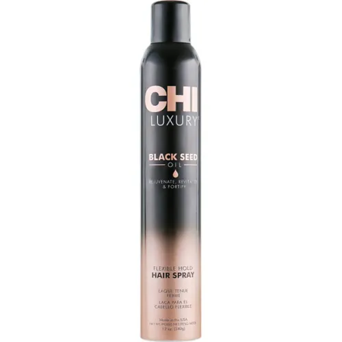 Лак для волосся CHI Luxury Black Seed Oil Flexible Hold Hairspray з олією чорного кмину, 340 мл.