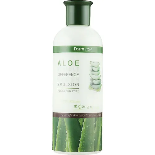 Зволожуюча емульсія для обличчя FarmStay Aloe Visible Difference Moisture Emulsion з екстрактом алое, 350 мл.