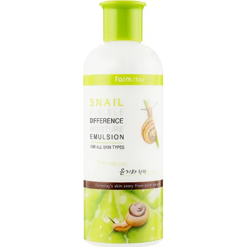 Зволожуюча емульсія для обличчя FarmStay Snail Visible Difference Moisture Emulsion з екстрактом равлика, 350 мл.