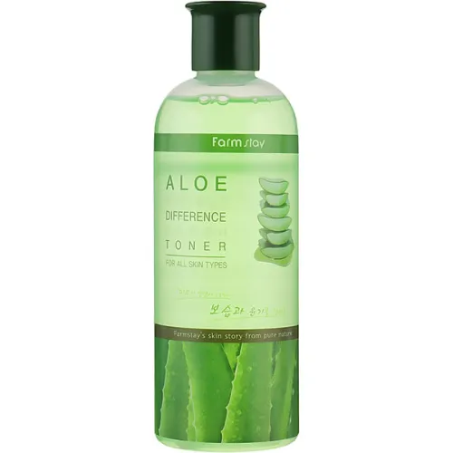 Освежающий тонер для лица FarmStay Aloe Visible Difference Moisture Toner с экстратком алоэ вера, 350 мл.