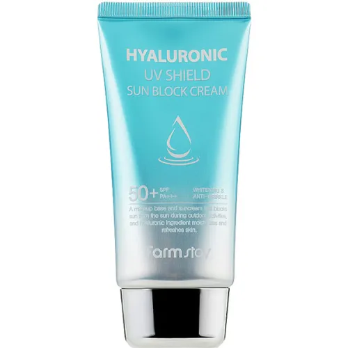 Увлажняющий солнцезащитный крем для лица FarmStay Hyaluronic UV Shield Sun Block Cream SPF50+ PA+++ с гиалуроновой кислотой