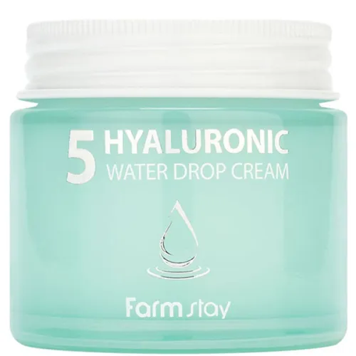 Крем для лица FarmStay 5 Hyaluronic Water Drop Cream с 5 видами гиалуроновой кислоты, 80 мл.