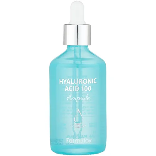 Ампульна сироватка FarmStay Hyaluronic Acid 100 Ampoule з 100% гіалуроновою кислотою, 100 мл.