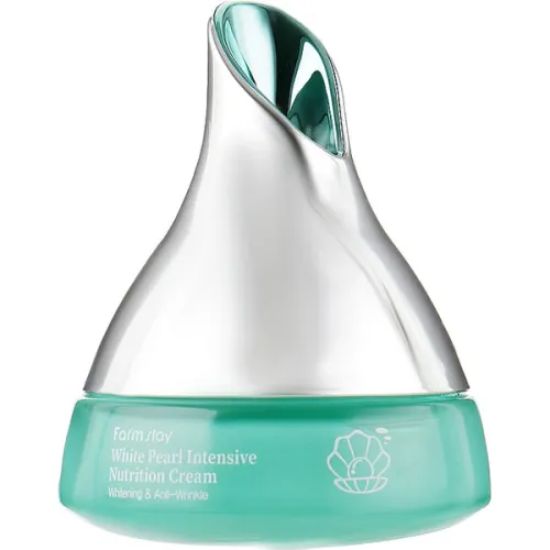 Питательный крем для лица FarmStay White Pearl Intensive Nutrition Cream с экстрактом белого жемчуга, 50 г.