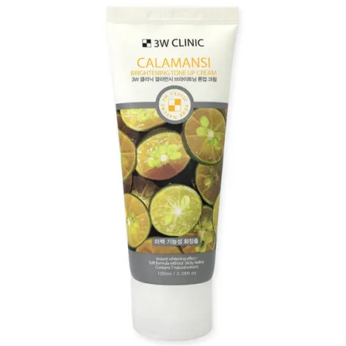 Осветляющий крем для лица 3W Clinic Calamansi Brightening Tone Up Cream с экстрактом каламондин, 100 мл.