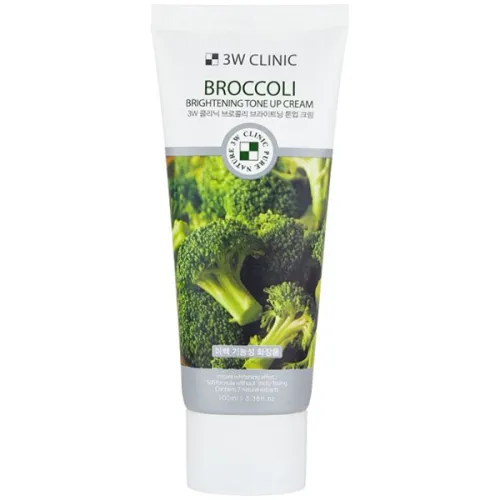Осветляющий крем для лица 3W Clinic Broccoli Brightening Tone Up Cream с экстрактом брокколи, 100 мл.