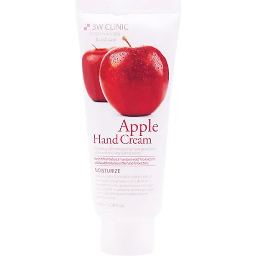 Зволожуючий крем для рук 3W Clinic Moisturizing Hand Cream Apple із екстрактом яблука, 100 мл. термін пр. до 09.26