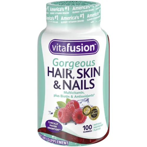 Мультивитаминный жевательный комплекс для волос, кожи и ногтей Vitafusion Gorgeous Hair Skin & Nails Multivitamin Gummy