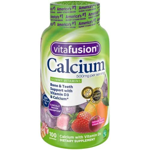 Жевательный кальций Vitafusion Calcium Supplement Gummy Vitamins с витамином D3
