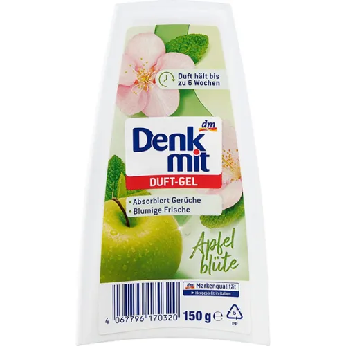Освіжувач повітря для дому «цвітіння яблуні» Denkmit Air Freshener Fragrance Gel Apple Blossom, 150 г.