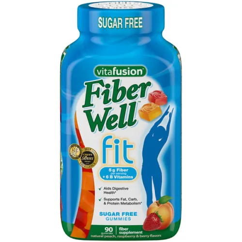 Жевательный комплекс Vitafusion Fiber Well Fit Gummies Supplement с клетчаткой и витамином B