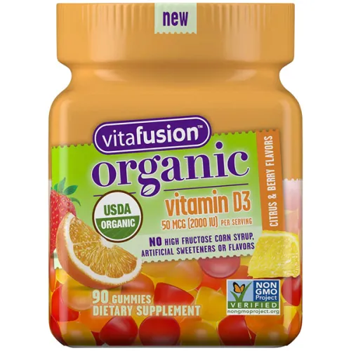 Органический витамин D3 в жевательной форме Vitafusion Organic D3 Gummy Vitamin