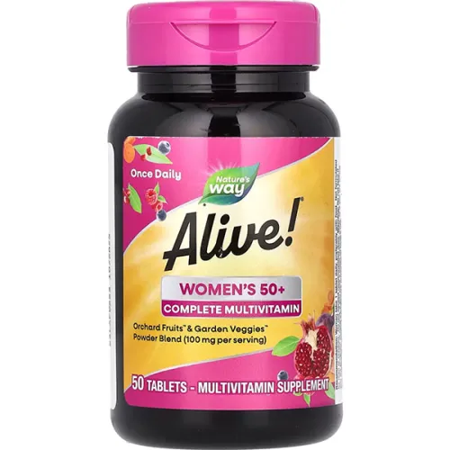 Мультивитаминный комплекс для женщин 50+ Nature’s Way Alive! Womens 50+ Multivitamin Supplement Tablets