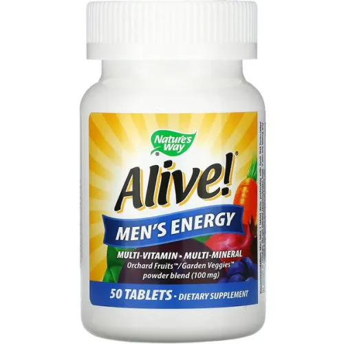 Мультивитаминный комплекс для мужчин Nature’s Way Alive! Mens Energy Multivitamin Supplements Tablets