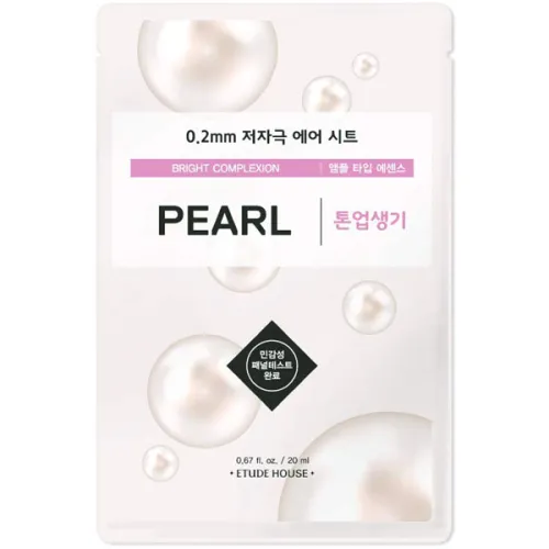 Ультратонка маска для обличчя Etude House Therapy Air Mask Pearl з екстрактом білих перлів, 20 мл.