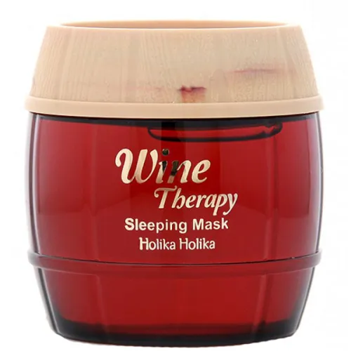 Ночная обновляющая маска-желе для лица «винная терапия» Holika Holika Wine Therapy Sleeping Mask Red Wine, 120 мл.