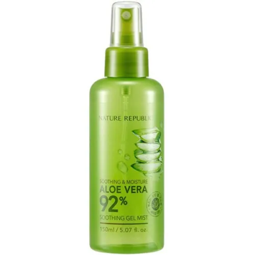 Заспокійливий спрей-гель Nature Republic Soothing & Moisture Aloe Vera 92% Gel Mist з алоє вера, 150 мл.