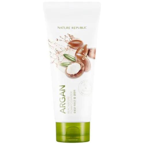 Пенка для умывания Nature Republic Real Nature Argan Foam Cleanser с экстрактом арганы, 150 мл.