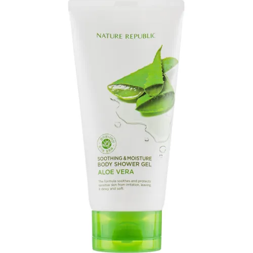 Гель для душа Nature Republic Soothing & Moisture Aloe Vera Body Shower Gel с экстрактом алоэ вера, 150 мл.