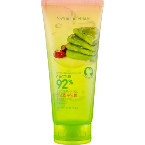 Універсальний гель Nature Republic Soothing & Moisture Cactus 92% Soothing Gel з екстрактом кактусу, 250 мл.
