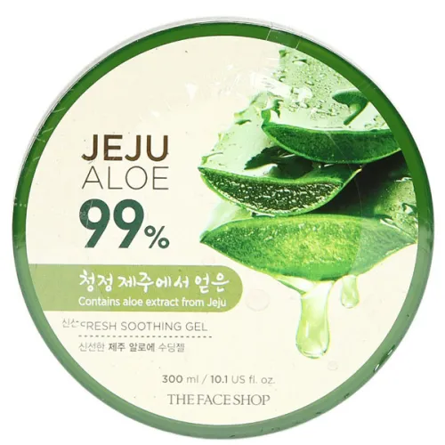 Універсальний гель The Face Shop Jeju Aloe Fresh Soothing Gel з екстрактом алое вера, 300 мл.