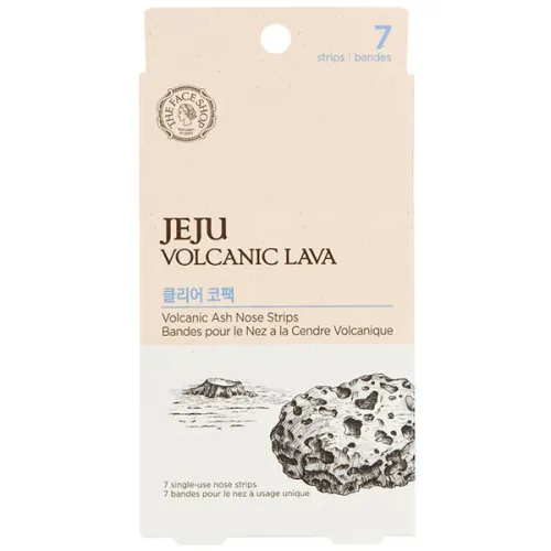 Полоски для носа от черных точек The Face Shop Jeju Volcanic Lava Volcanic Ash Nose Strip с экстрактом вулканической лавы и