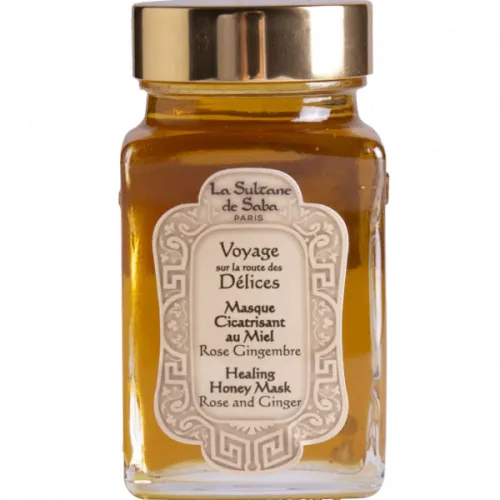 Медова маска для обличчя та тіла «троянда та імбир» La Sultane De Saba Rose Ginger Honey Mask, 100 мл.