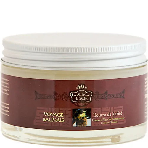 Масажна свічка La Sultane De Saba Massage Candle Lotus & Frangipani Flower з олією каріте «лотос та франжіпані», 200 мл.