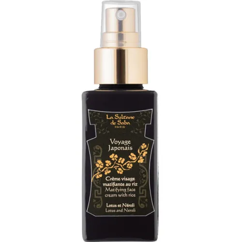 Матовий рисовий крем для обличчя «лотос і неролі» La Sultane De Saba Rice Mattifying Face Cream Lotus & Neroli, 50 мл.